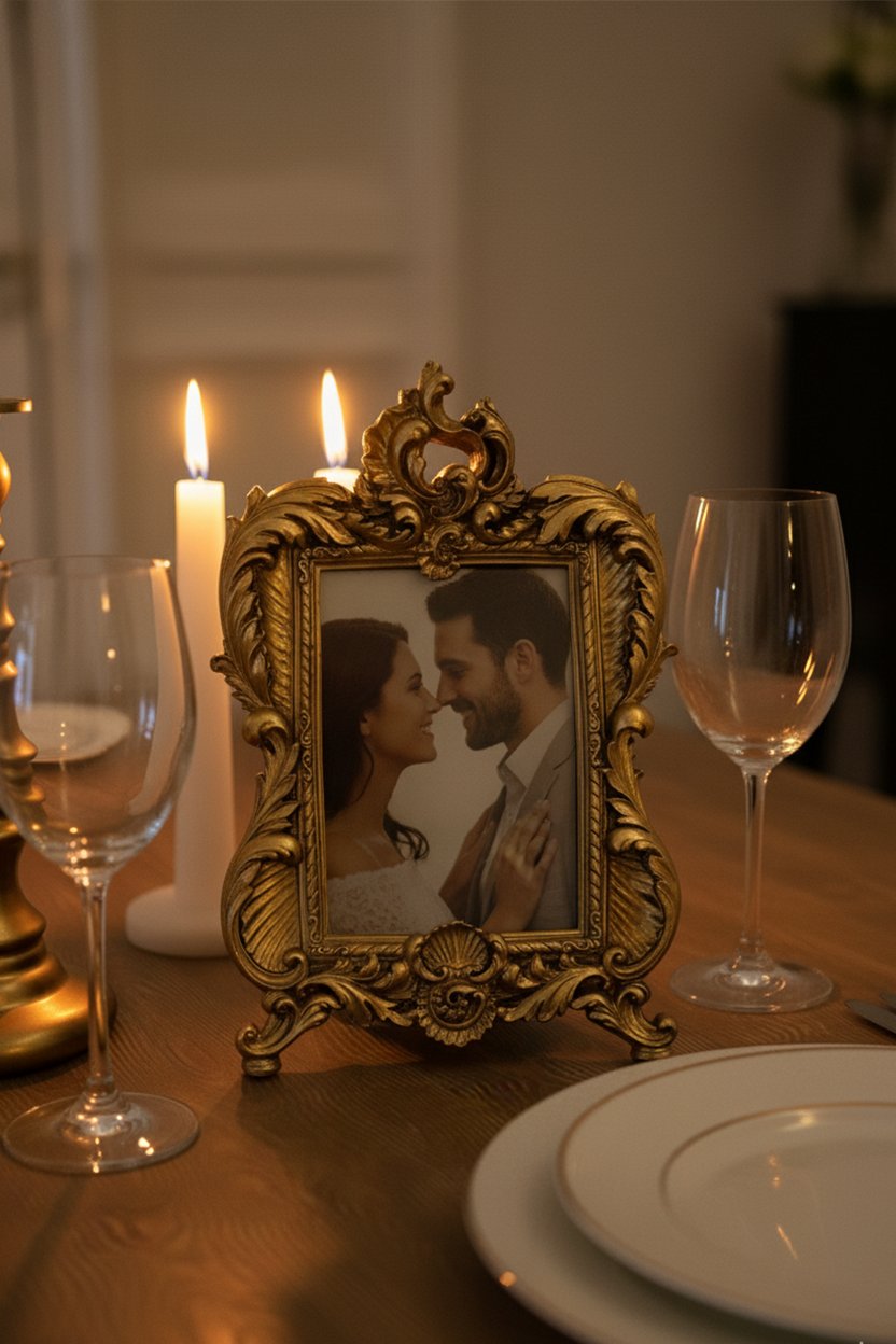 Şık Klasik Hediyelik Barok Çerçeve