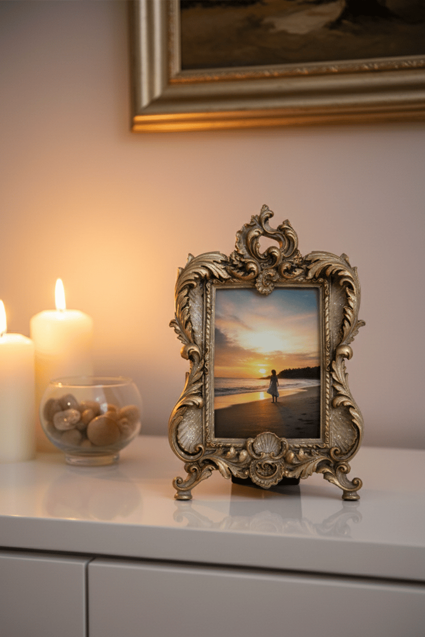 Şık Klasik Hediyelik Barok Çerçeve