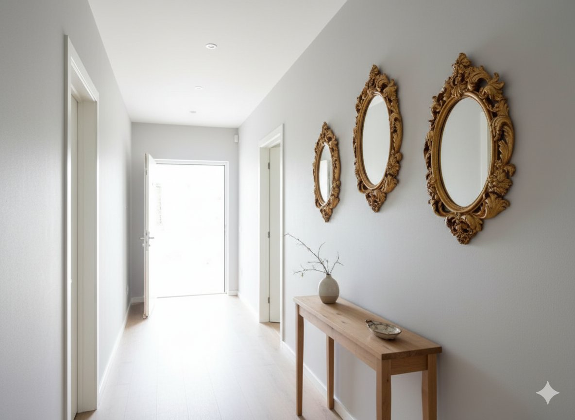 Şık Klasik Hediyelik Üçlü Ayna