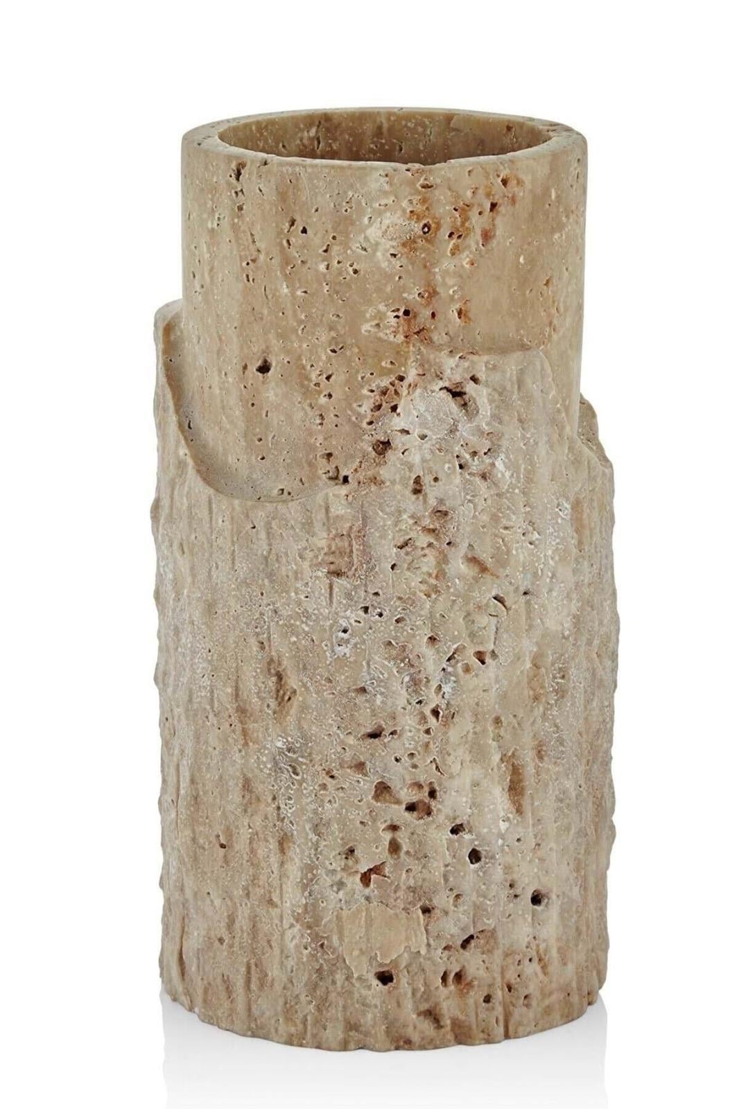 MİNİMAL TRAVERTEN VAZO