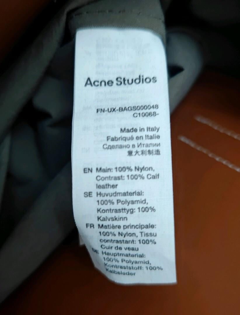 ACNE STUDIOSBaker Out Mini Leather-Trimmed Canvas Tote Bag