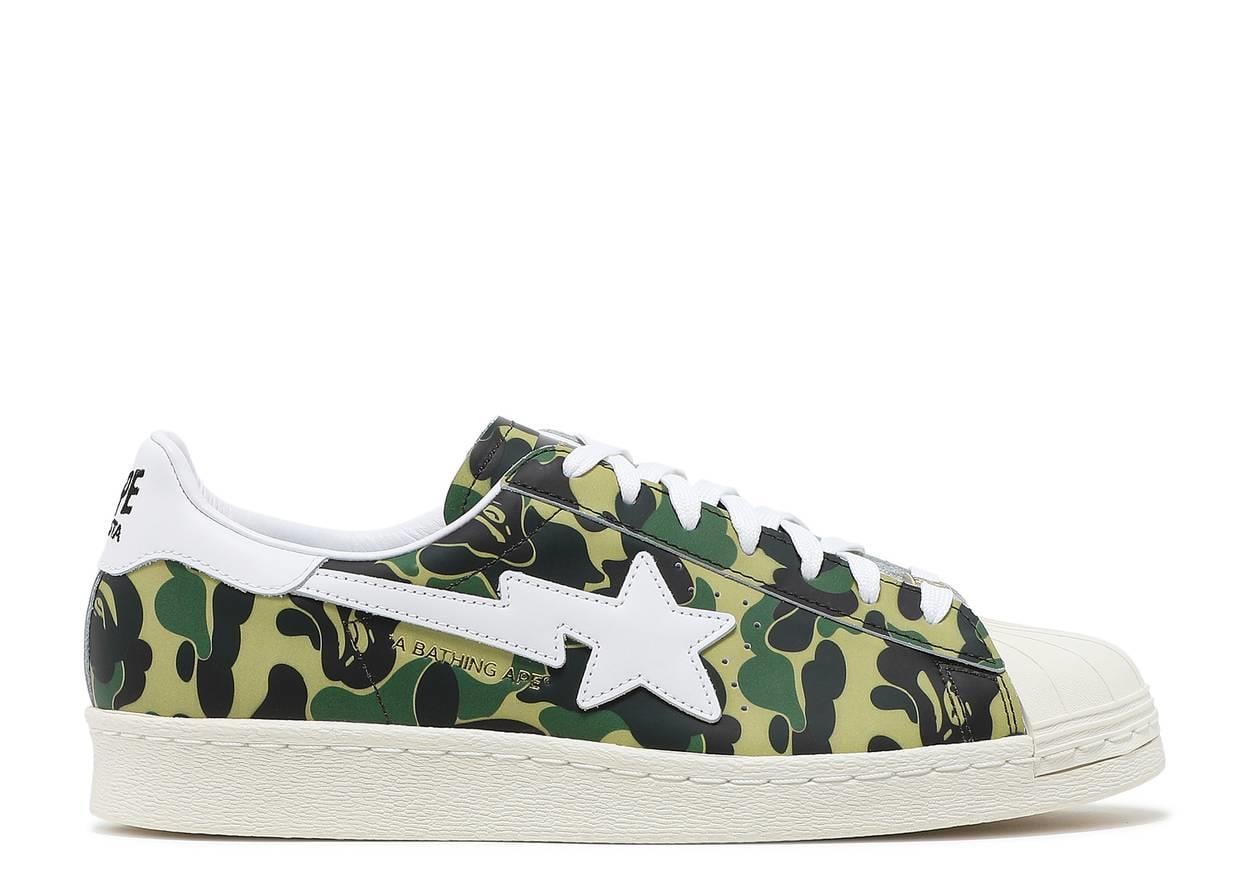 Adidas Bape x Adidas Superstar 80s Bape ABC Camo Green GZ8981