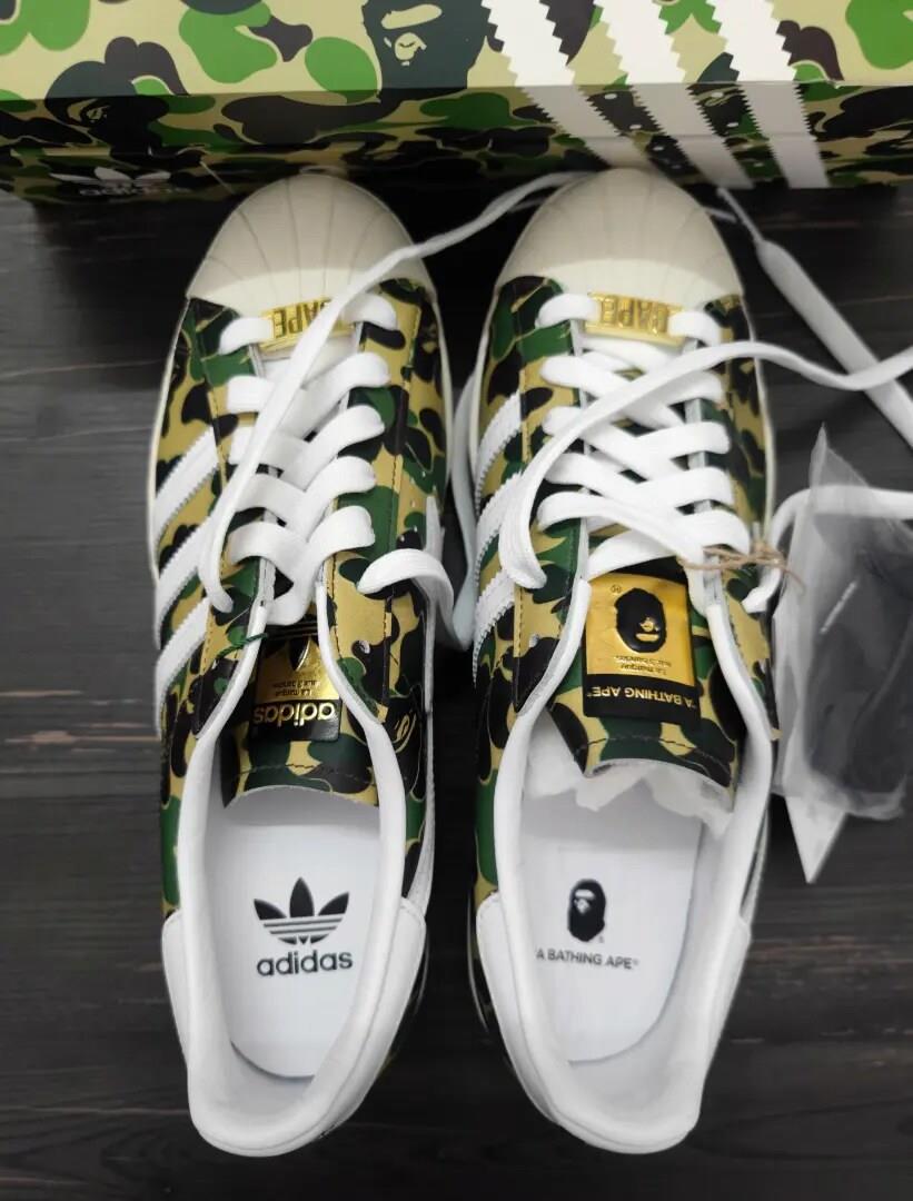 Adidas Bape x Adidas Superstar 80s Bape ABC Camo Green GZ8981