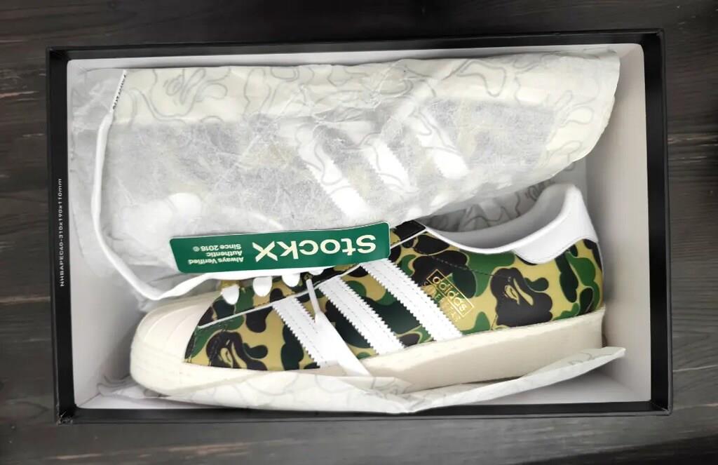 Adidas Bape x Adidas Superstar 80s Bape ABC Camo Green GZ8981