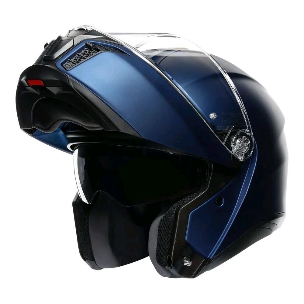 Agv Tourmodular Glassia Mat Blue Çene Açılır Kask