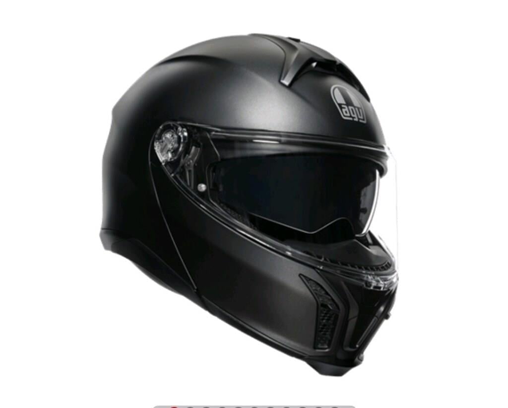 Agv Tourmodular Solid PLK Matt Black Çene Açılır Kask