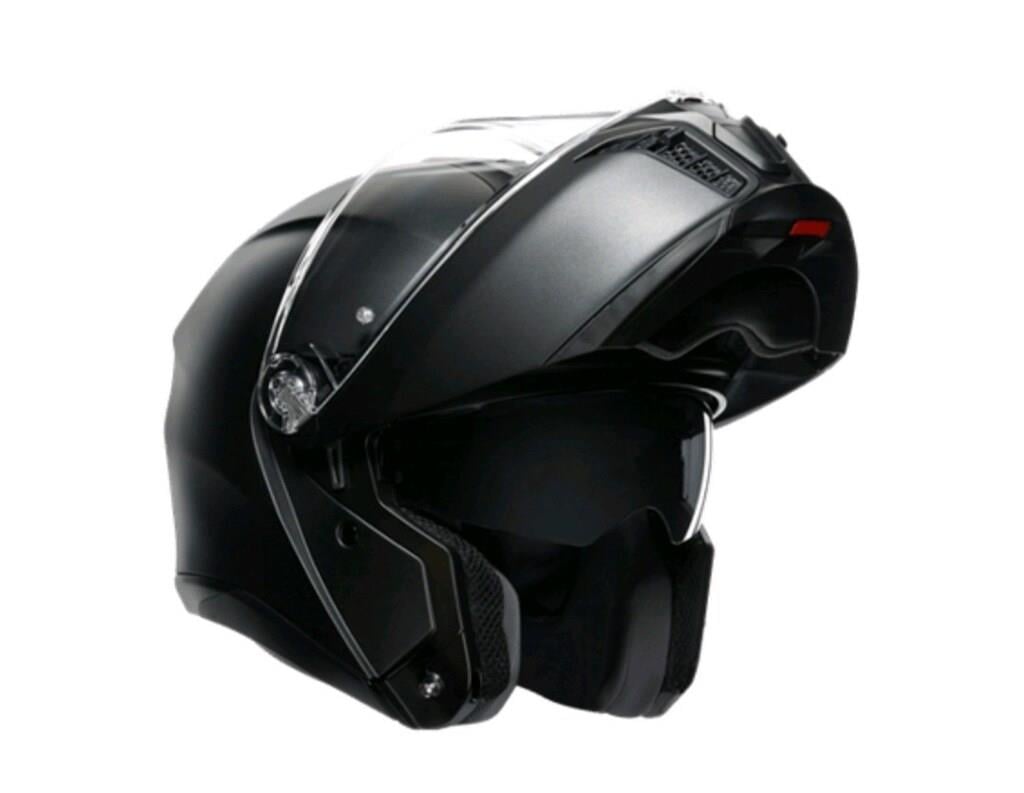 Agv Tourmodular Solid PLK Matt Black Çene Açılır Kask