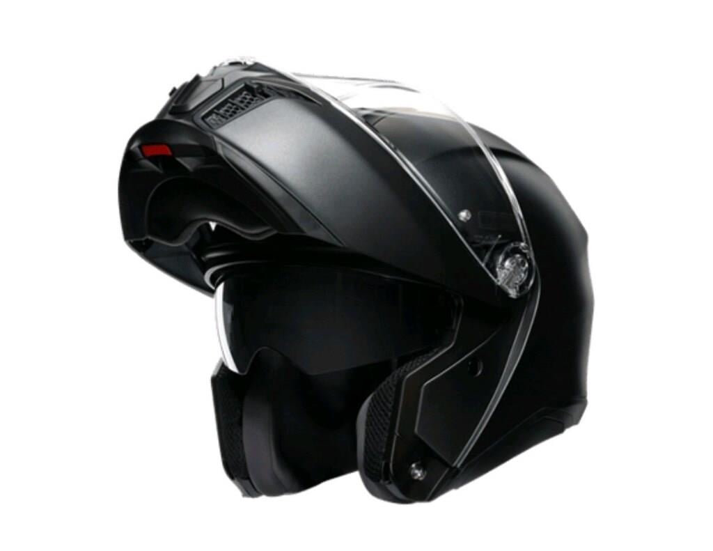 Agv Tourmodular Solid PLK Matt Black Çene Açılır Kask