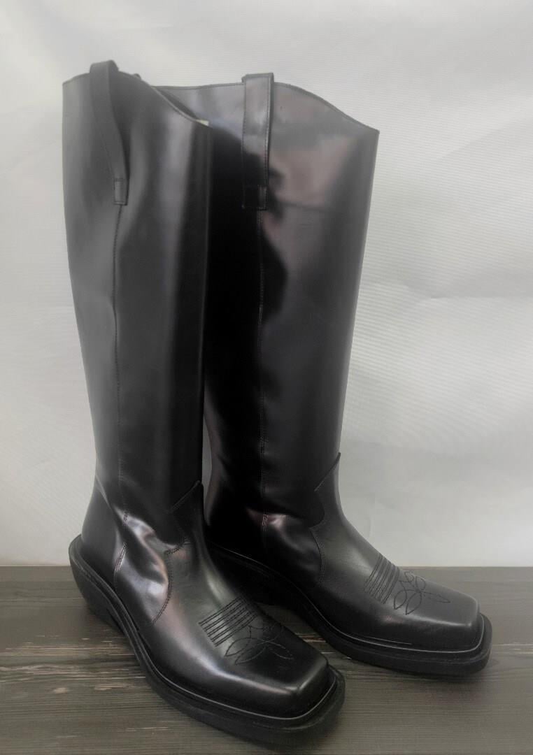Alohas Cattle Black Tall Boots