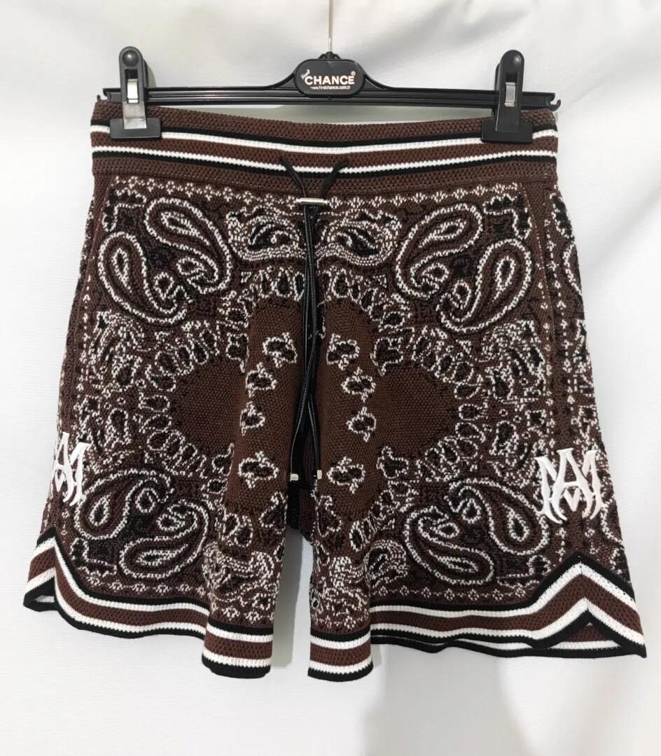 Amiri Bandana B-ball Şort, Dark Brown