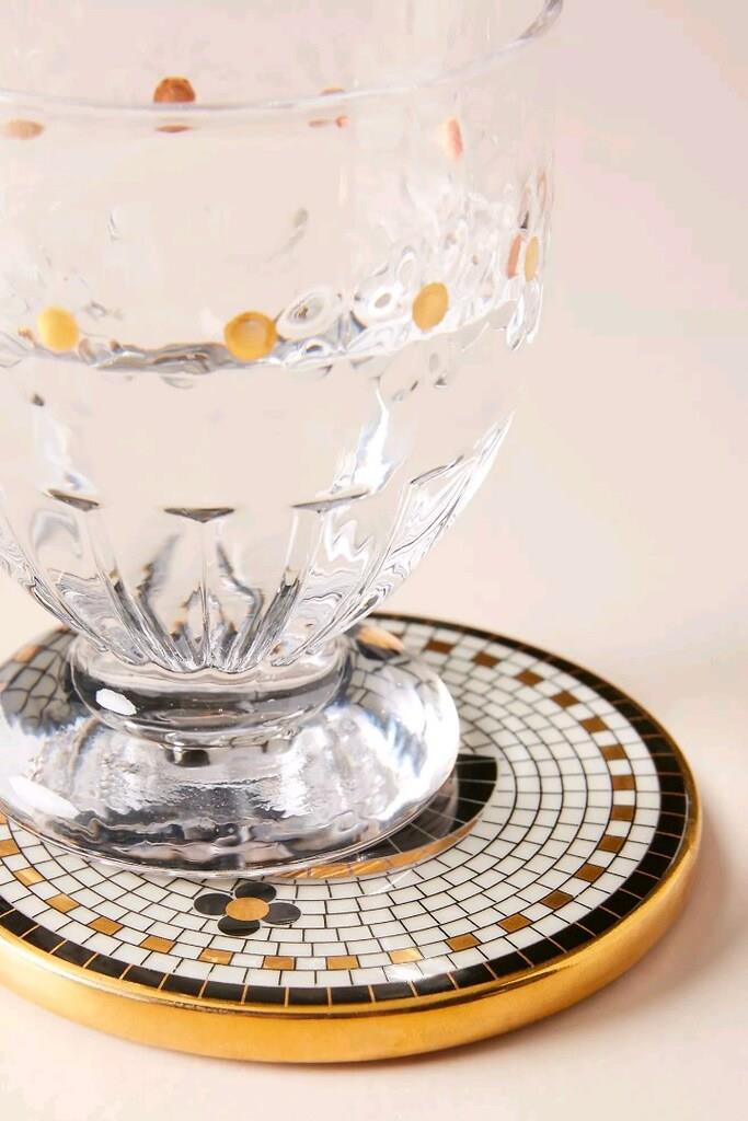 Anthropologie Bistro Tile Harf Bardak Altlığı 