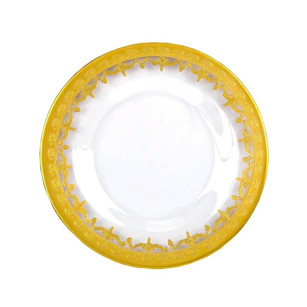 Arte İtalica Vetro Gold Dinner Plate Set