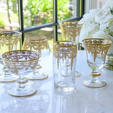 Arte İtalica Vetro Gold Highball Glass 4 - Adet