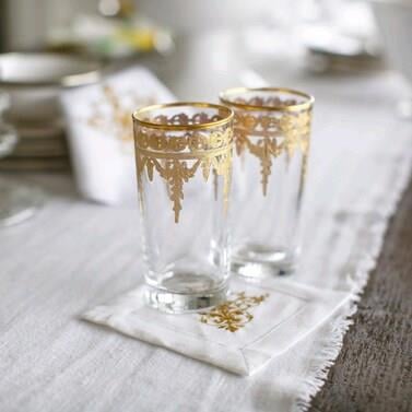 Arte İtalica Vetro Gold Highball Glass 4 - Adet