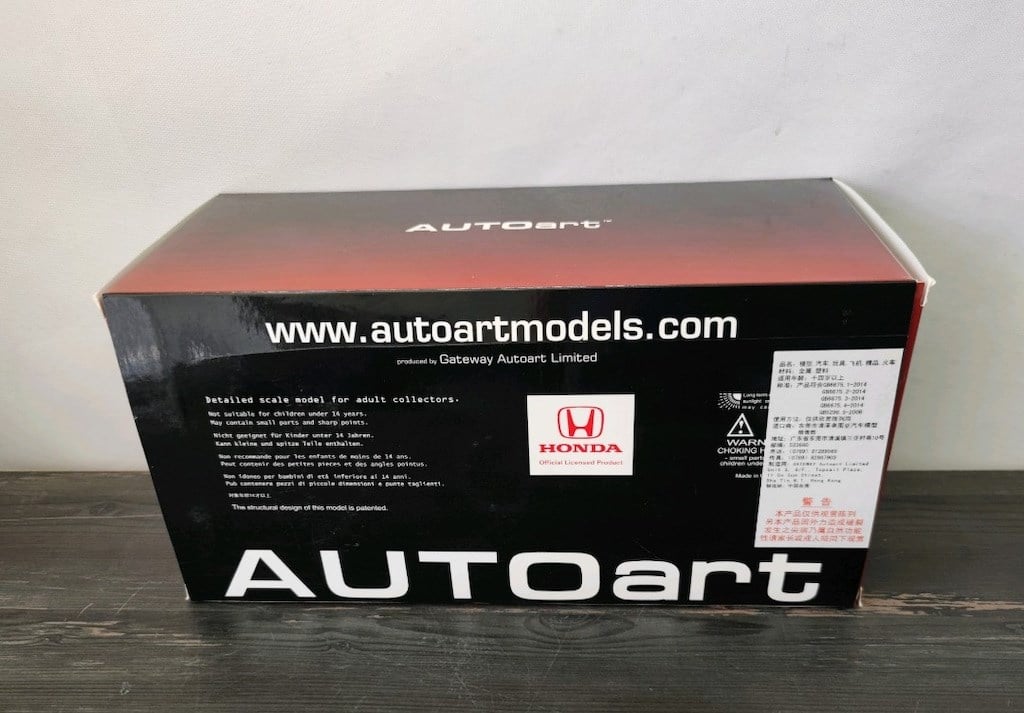 AUTOart Honda NSX GT3 2018 - Hyper Blue - 1:18