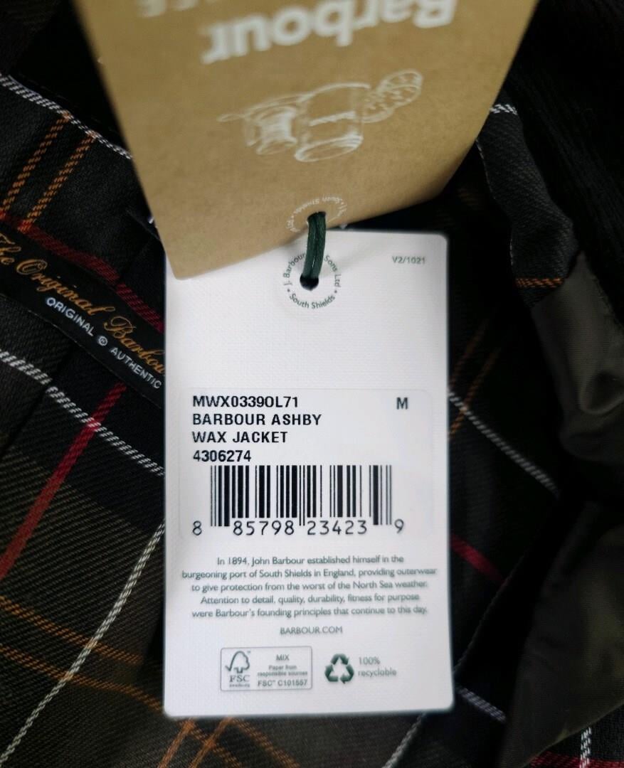 Barbour Ashby Yağlı Ceket OL71 Olive 28 Eyl 2025