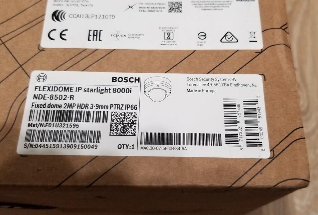 BOSCH FLEXIDOME IP STARLIGHT 8000i - 2MP - 1080P