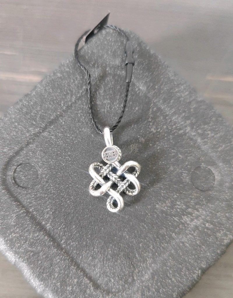 Buddha To Buddha Endless Knot XS Sterling Silver 665 - Kolye Ucu