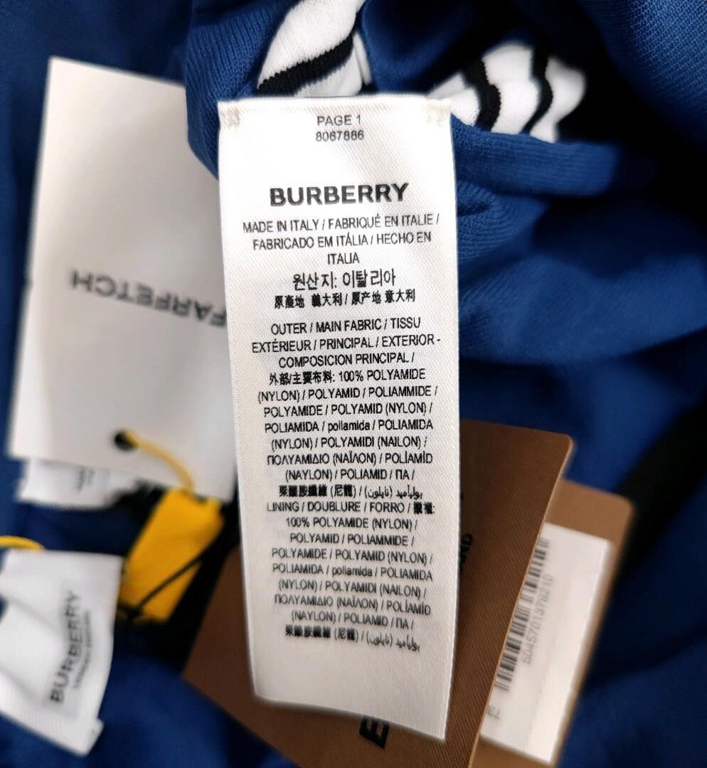 Burberry - Blue Archive Stripe Mesh Knit Shorts