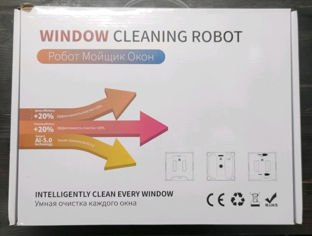 Çift Spreyli Akıllı Uzaktan Kumandalı Cam Temizleme Robotu