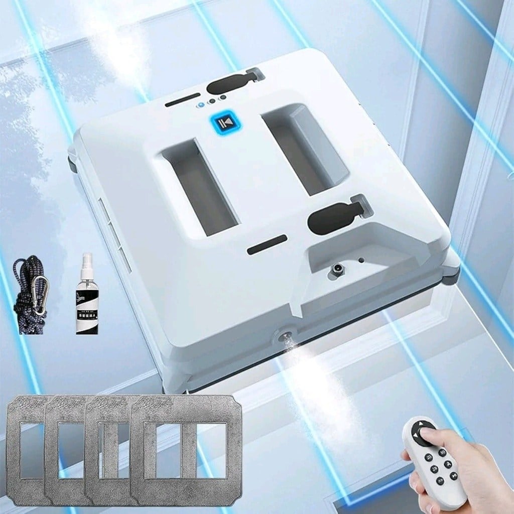 Çift Spreyli Akıllı Uzaktan Kumandalı Cam Temizleme Robotu