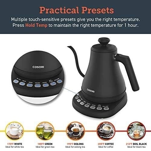COSORI Electric Gooseneck Kettle 120V