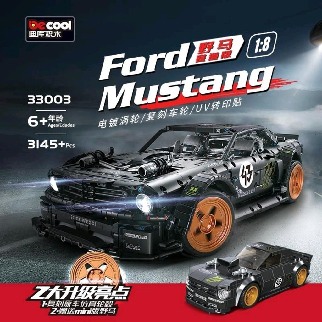 DECOOL 33003 1:8 Ford Mustang Hoonicorn Technic Series