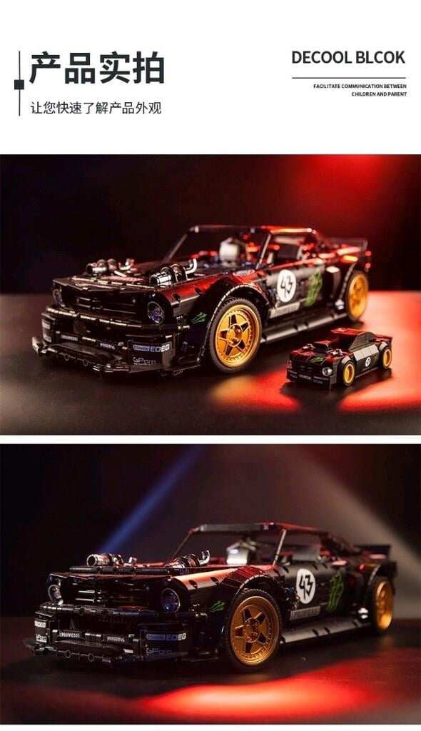 DECOOL 33003 1:8 Ford Mustang Hoonicorn Technic Series