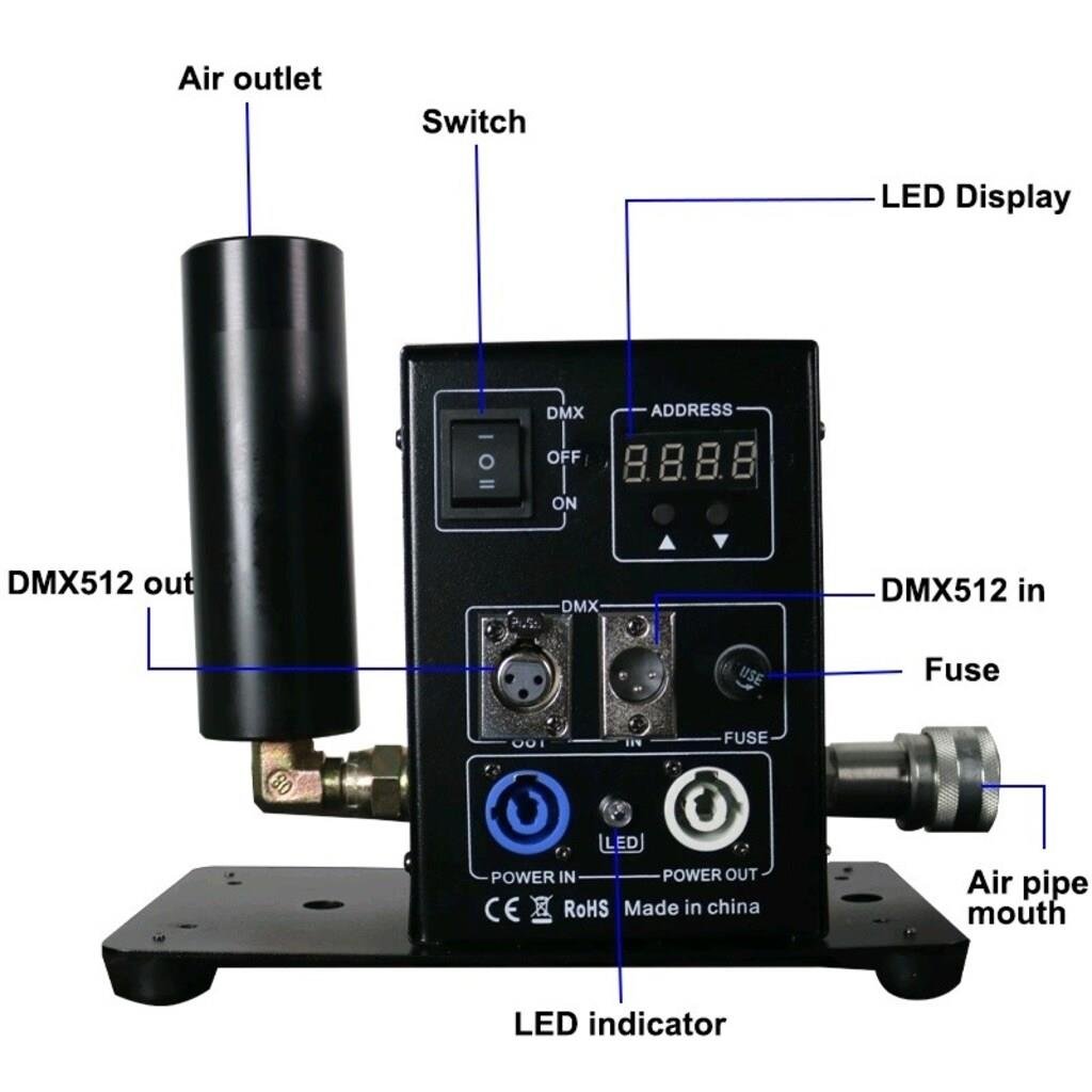 DMX CO2 Jet Makine - 4 Adet