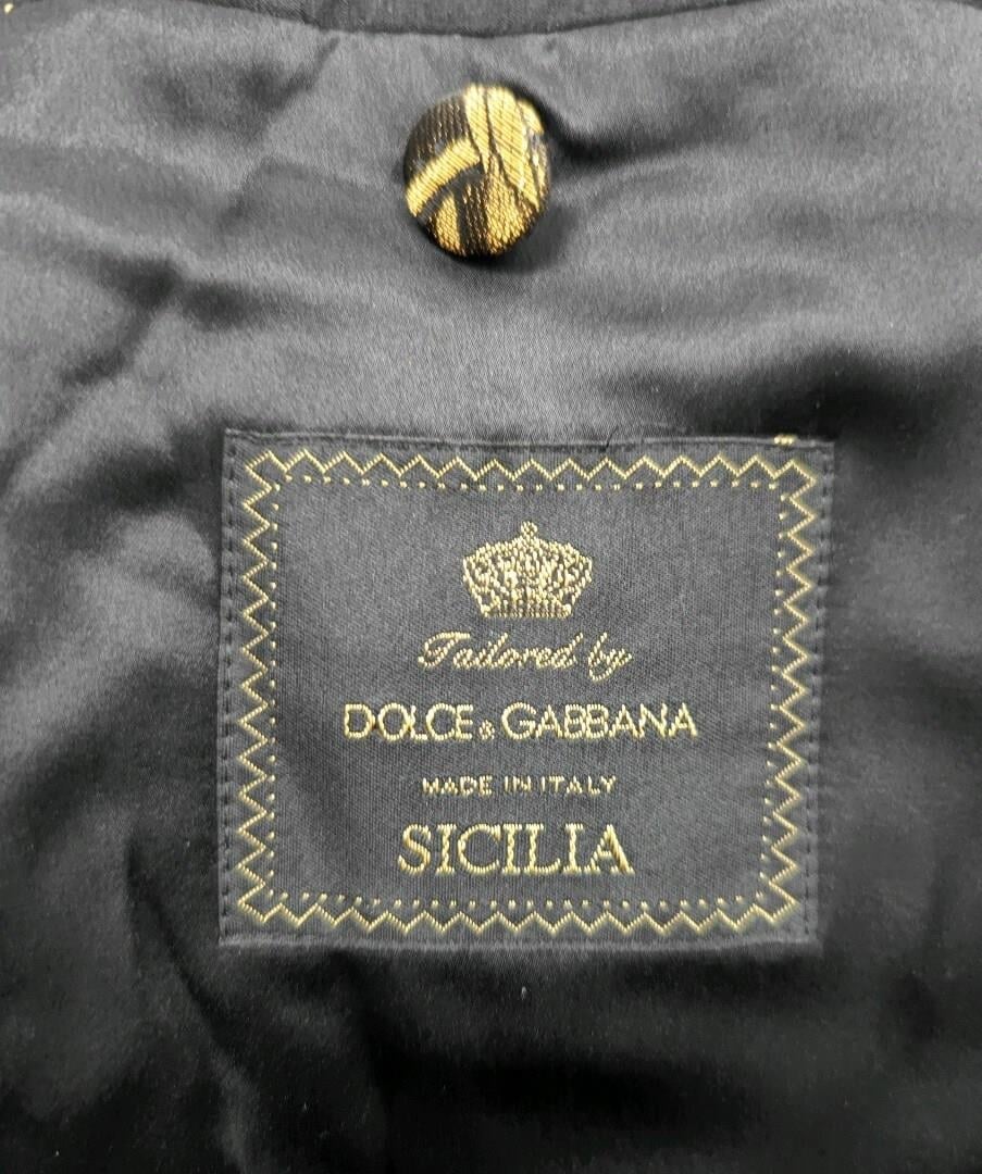 Dolce & Gabbana Sicilia Gold Floral Blazer