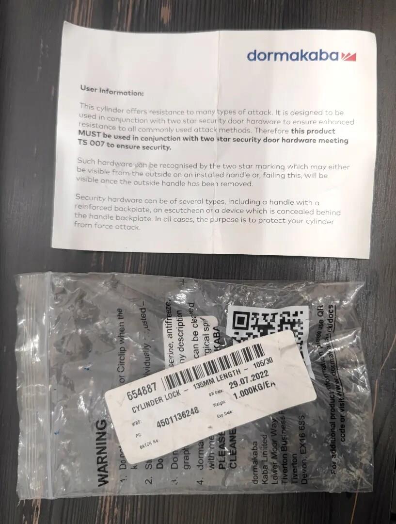 Dormakaba Expert Çelik Takviyeli 135mm İkiz Barel