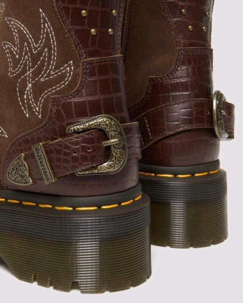 Dr Martens 1b99 Suede Quad in Brown