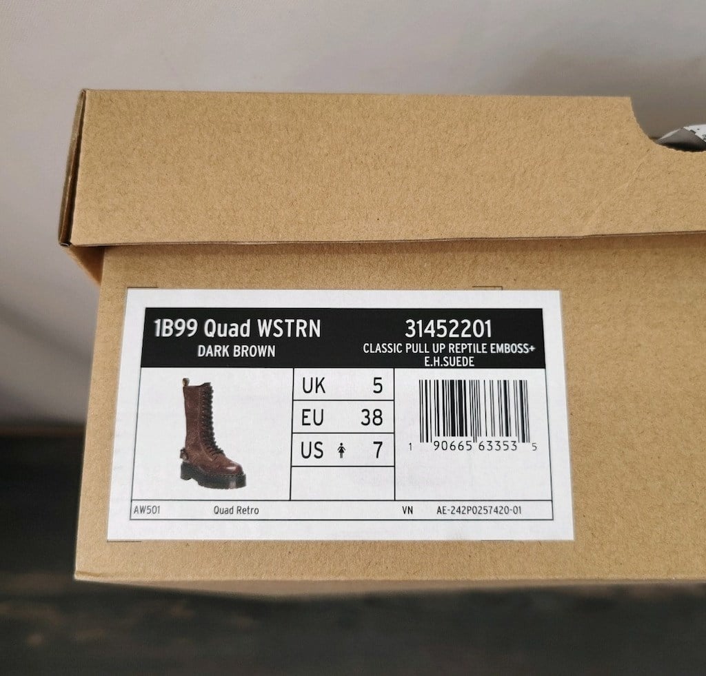 Dr Martens 1b99 Suede Quad in Brown