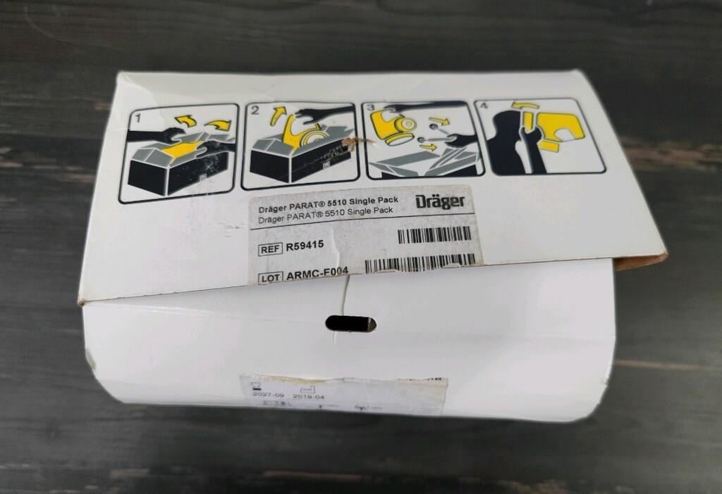 Drager Parat 5510 Filtreli Acil Kaçış Maskesi