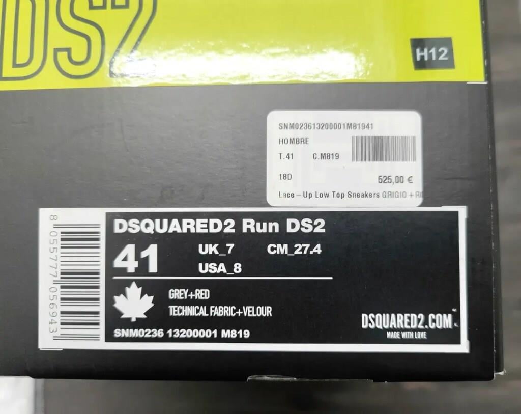 Dsquared2 Stretched Leaf Run