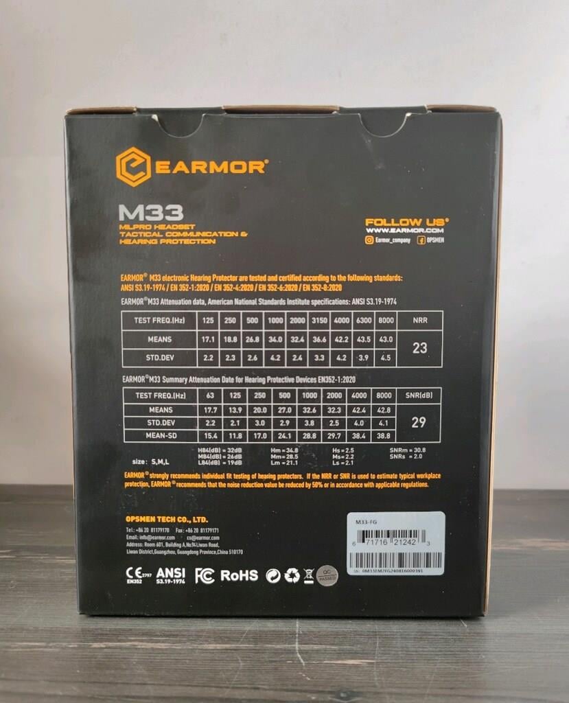 Earmor M33 Profesyonel Taktik İletişim Kulaklığı