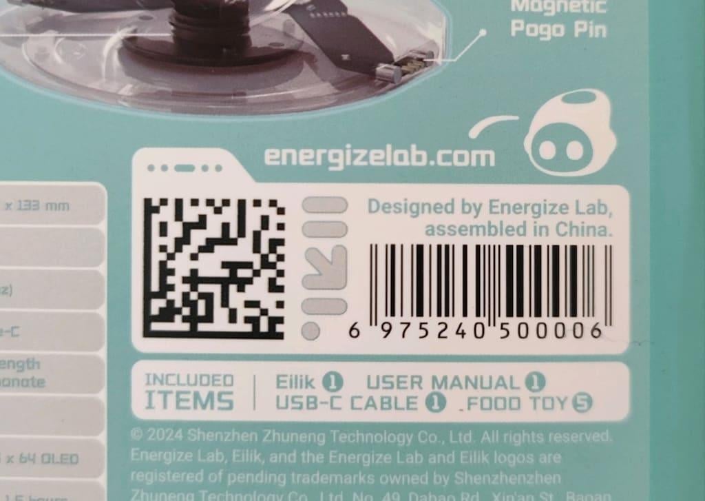 Eilik Etkileşimli Evcil Robot PetBot - Mavi