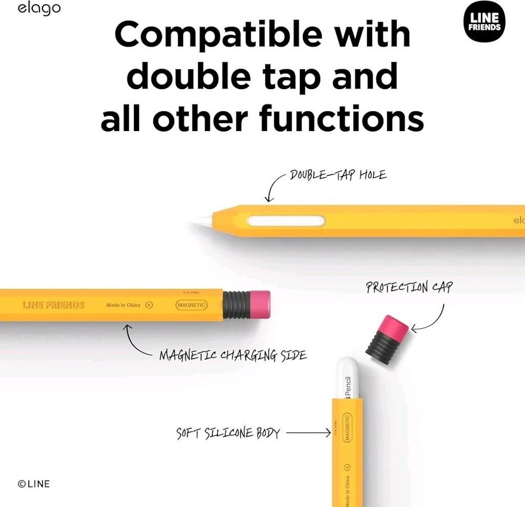 Elago - LINE Friends Apple Pencil Kılıfı - 2.Nesil ve Pro