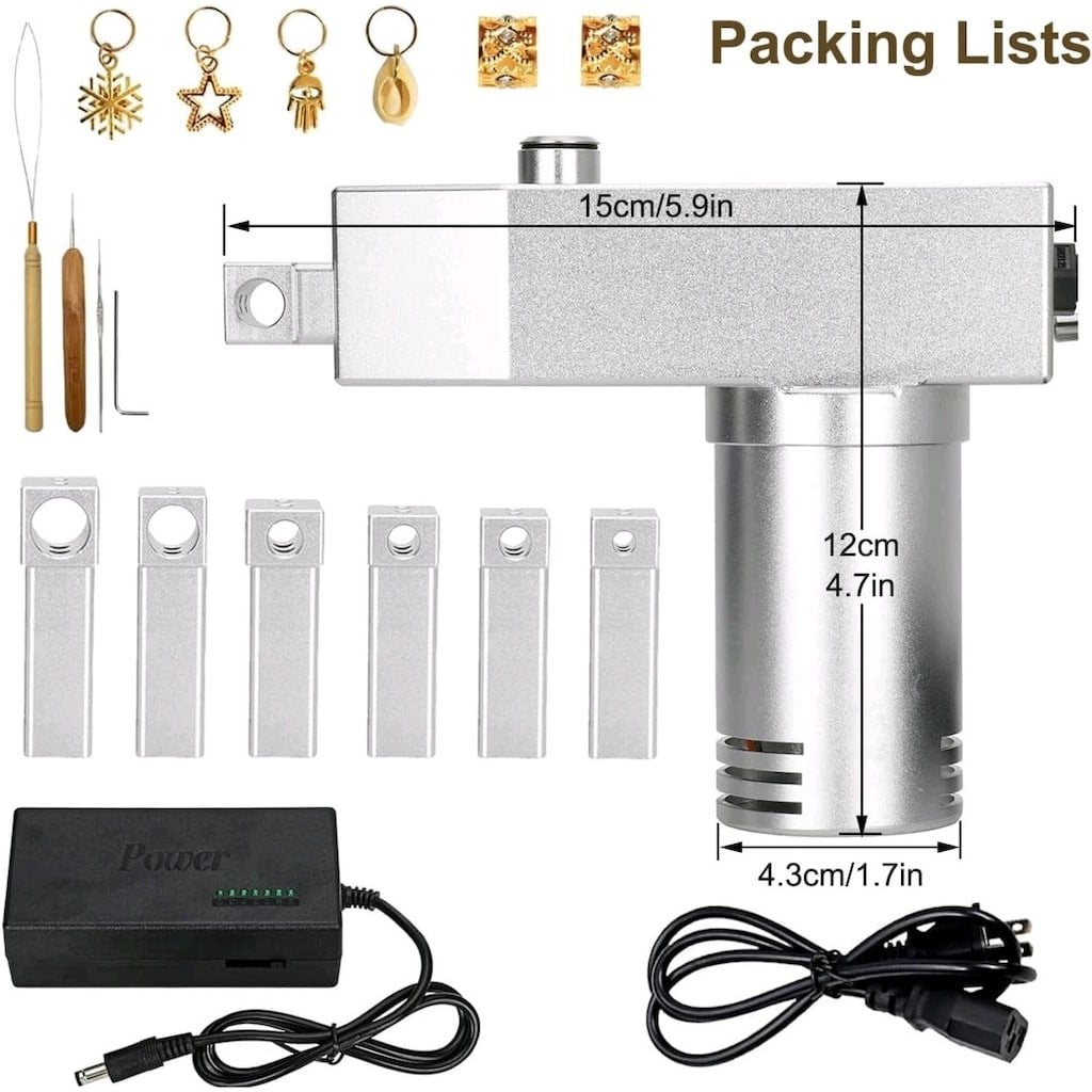 Elektrikli Rasta Yapıcı - 6 Yedek Başlıklı