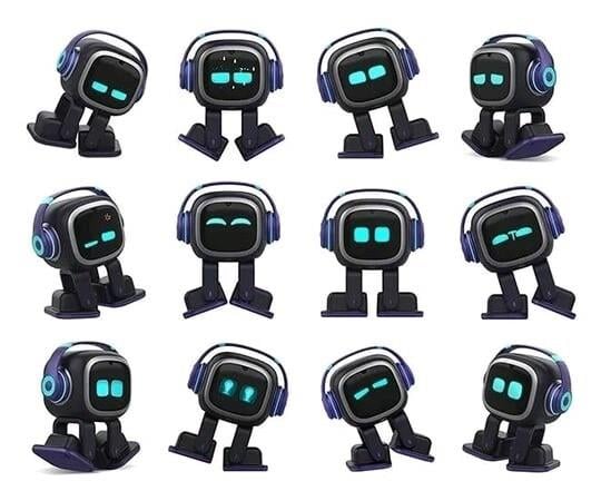 EMO Go Home AI Masaüstü Pet Robot Home Station İle Birlikte