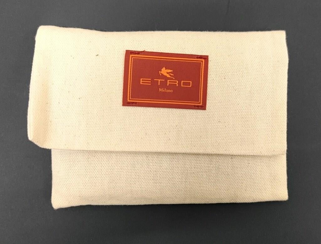 ETRO Pegaso Motif-Embossed Leather Wallet
