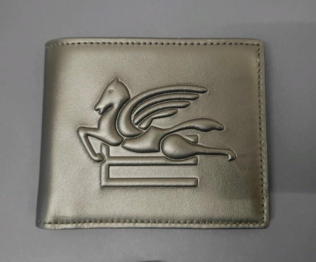 ETRO Pegaso Motif-Embossed Leather Wallet