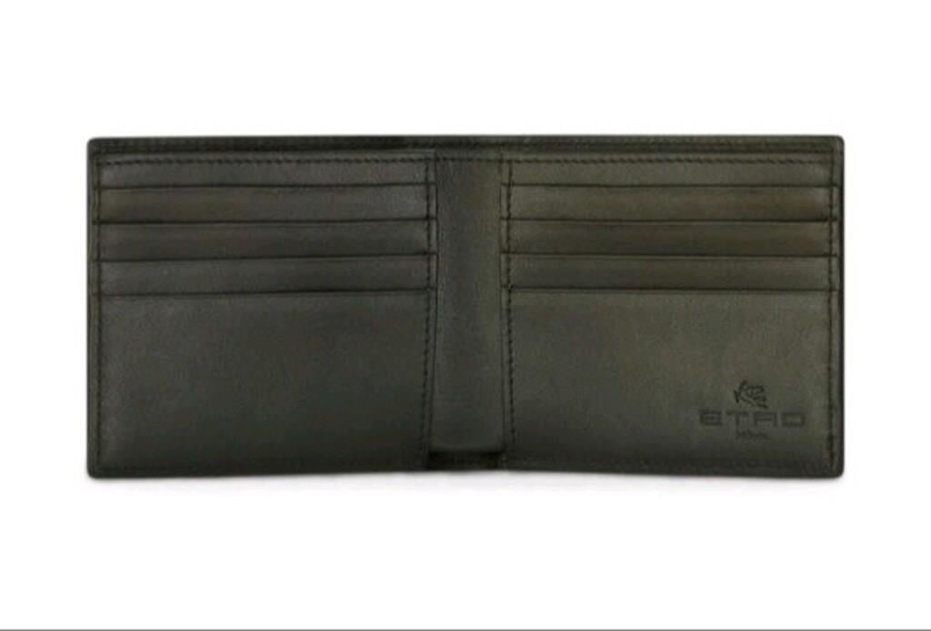 ETRO Pegaso Motif-Embossed Leather Wallet