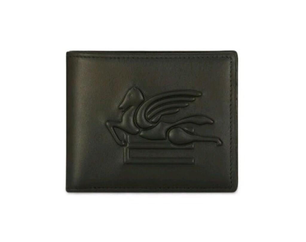 ETRO Pegaso Motif-Embossed Leather Wallet