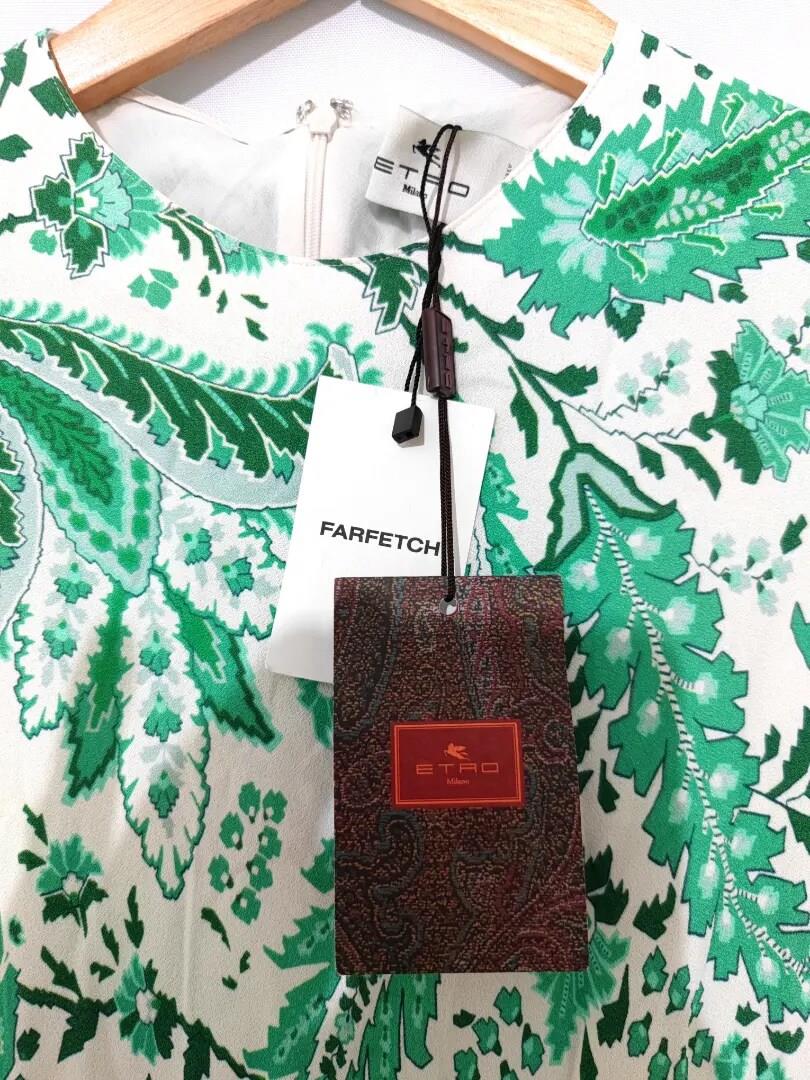 Etro - With Floral Paisley Pattern Ramage - Verde