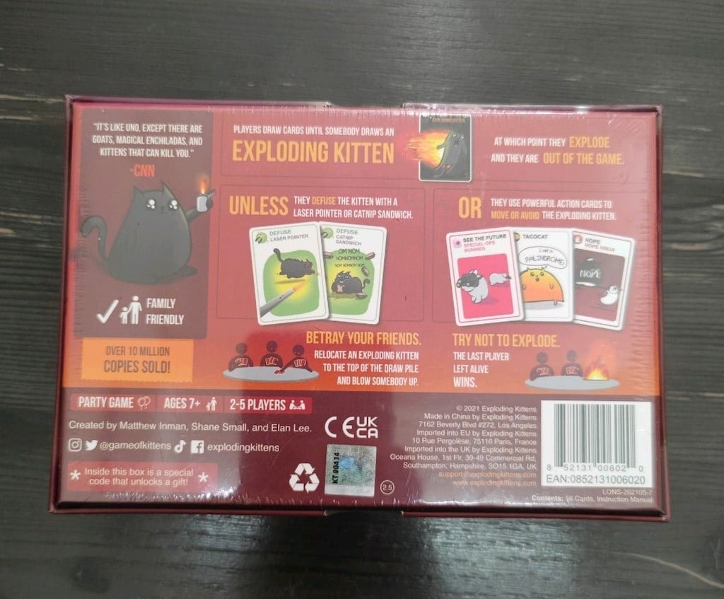 Exploding Kittens Kart Oyunu - Orijinal Sürüm