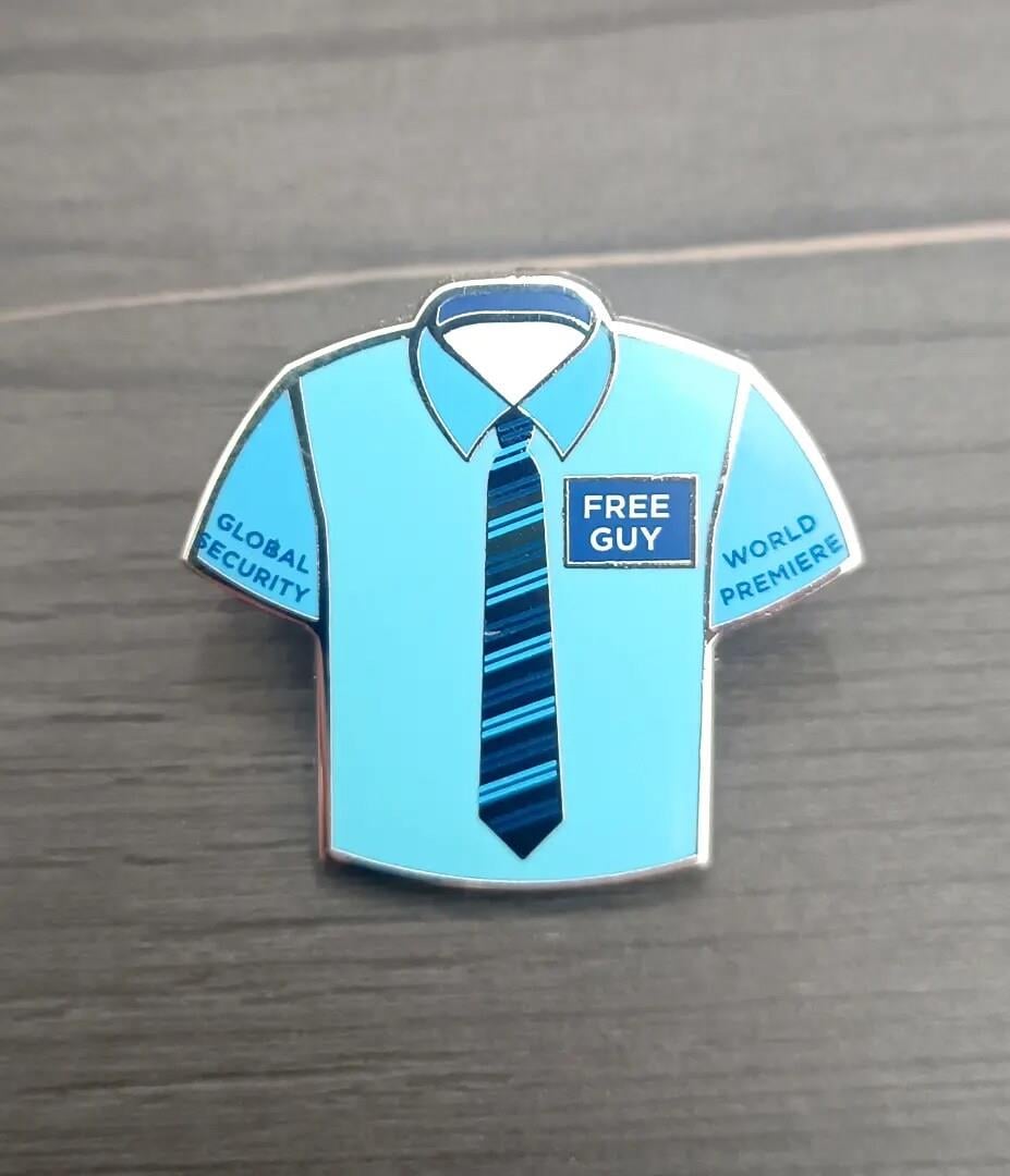 Free Guy World Premiere Global Security Pin