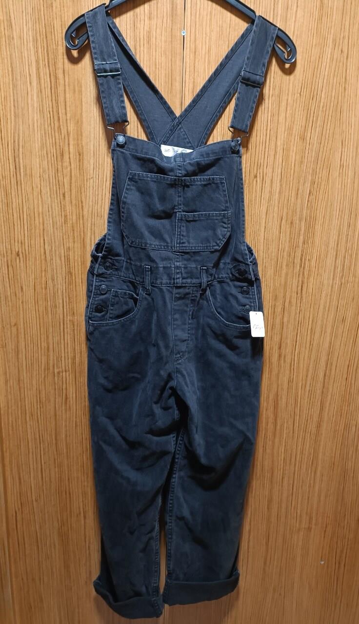 Free PeopleZiggy Cotton Denim Square Neck Overalls