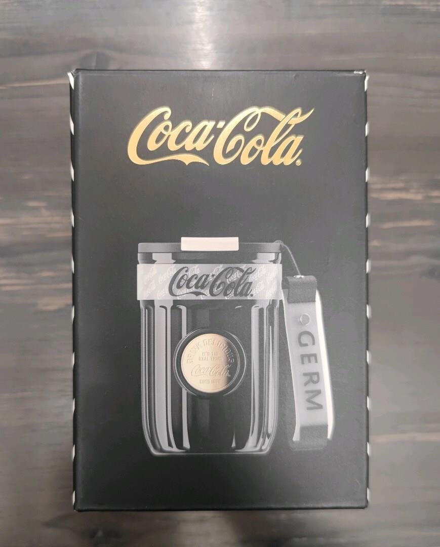 GERM x Coca Cola Paslanmaz Çelik Seyahat Kupası 400 ml - Siyah