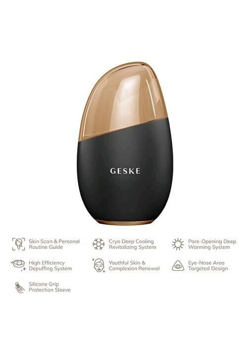 GeskeCool & Warm Eye and Face Massager Siyah 7'si 1 Arada